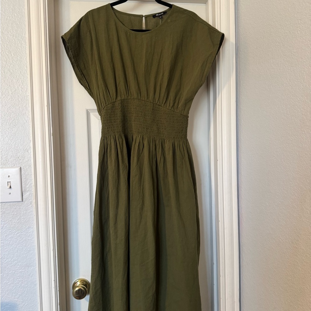 Madewell Olive Midi Dress